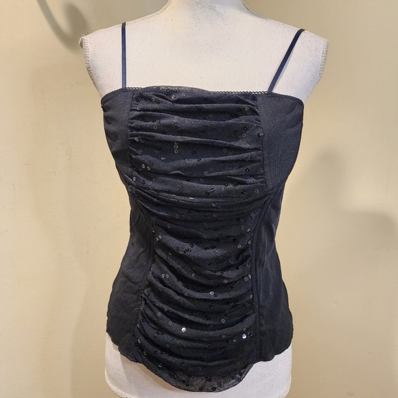 MKM Designs Women's Black Nylon Strappy Tank top size M - Picture 3 of 10